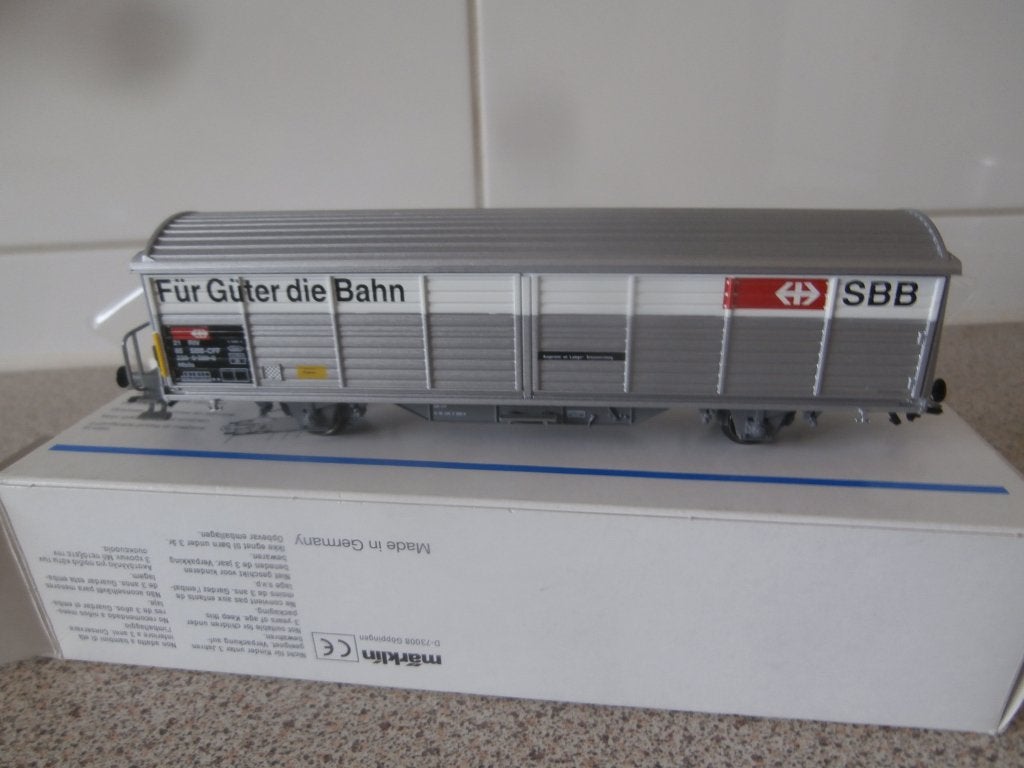 Marklin SBB Goederen wagon 4834, Wisselstroom, Wagon, Ophalen of Verzenden, Zo goed als nieuw