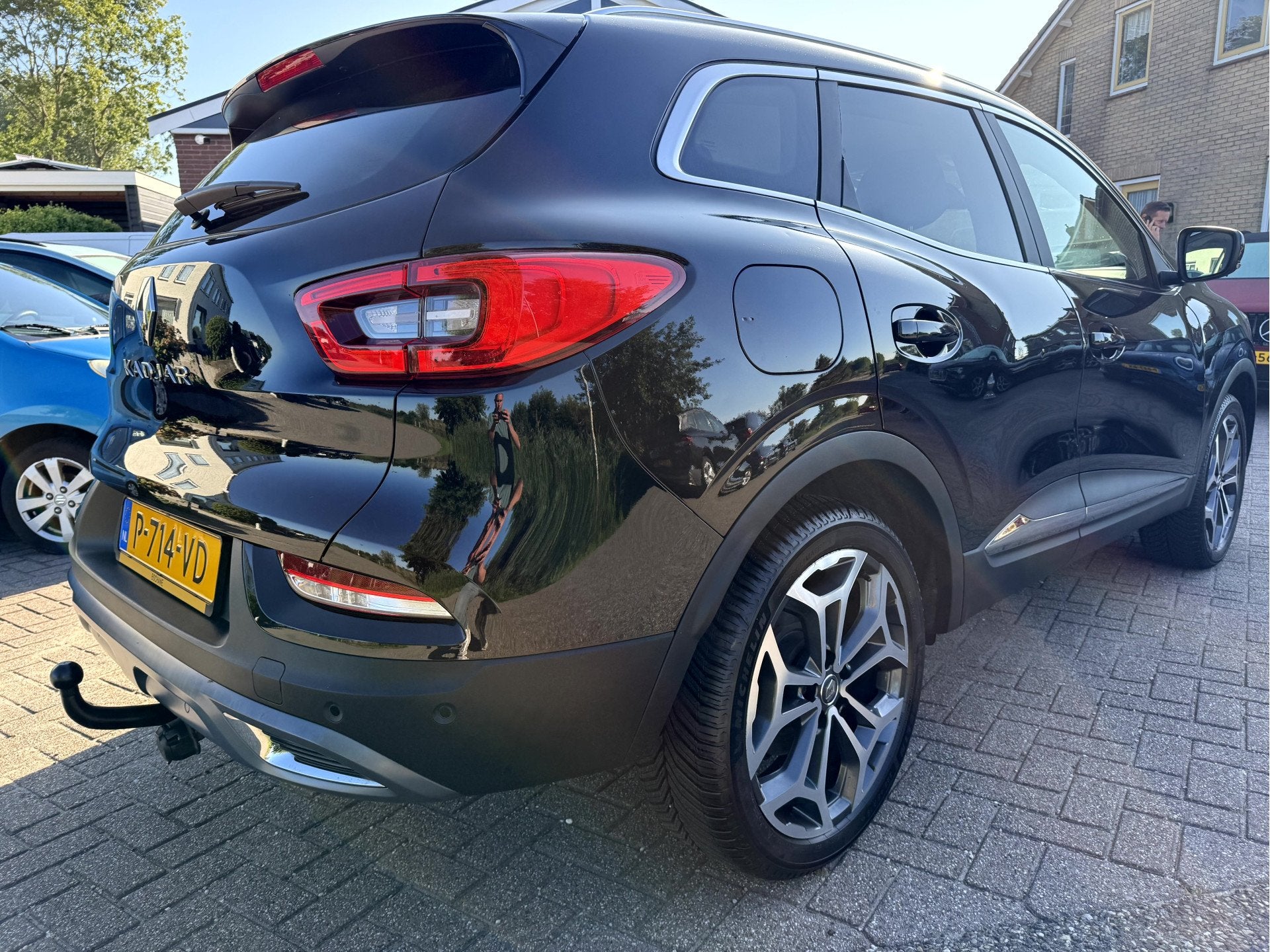 Renault Kadjar 1.3 TCe 140pk Techno Camera, 19''Lmv, Trekhaa, Kadjar, Gebruikt, 4 cilinders, Leder en Stof
