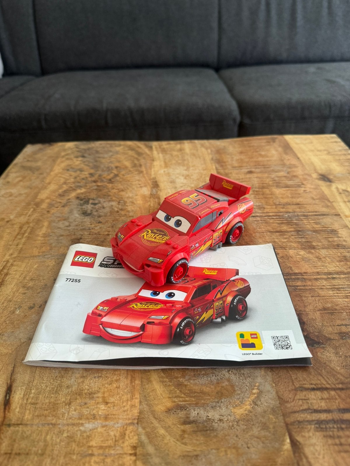 LEGO Disney Pixar Cars 77255 – Lightning McQueen, Ophalen, Lego, Inclusief instructies, Speed Champions
