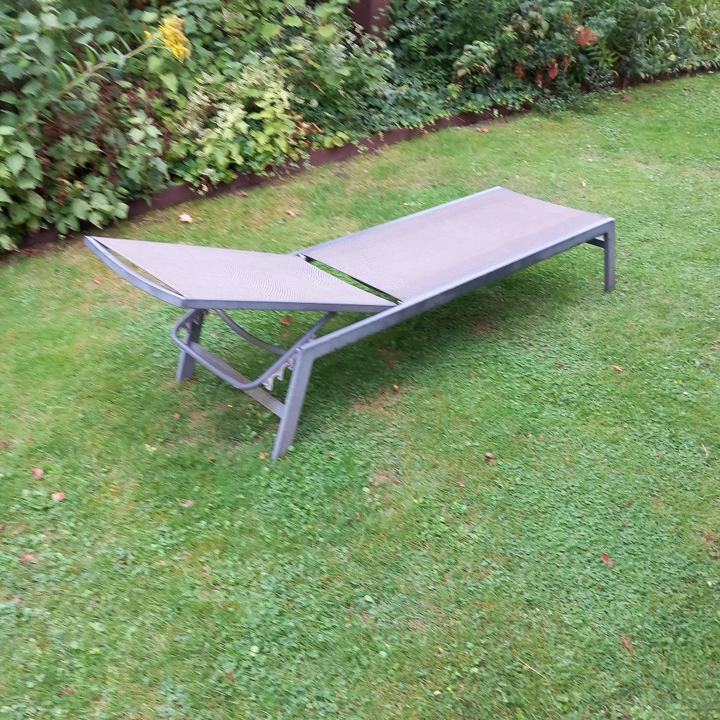 ligbed, Tuin en Terras, Ophalen, Gebruikt, Aluminium, Verstelbaar