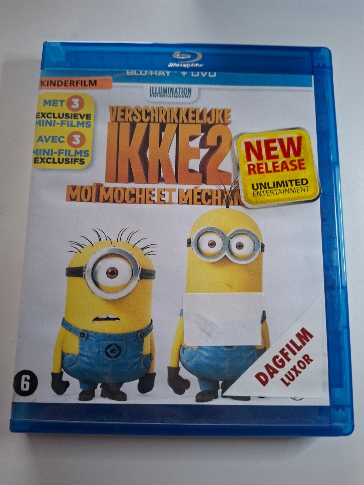 Verschrikkelijke Ikke 2 Blu-ray 3 ex rental zeer goede staat, Inclusief doosje, Ophalen of Verzenden, Zo goed als nieuw, Verhaal of Sprookje
