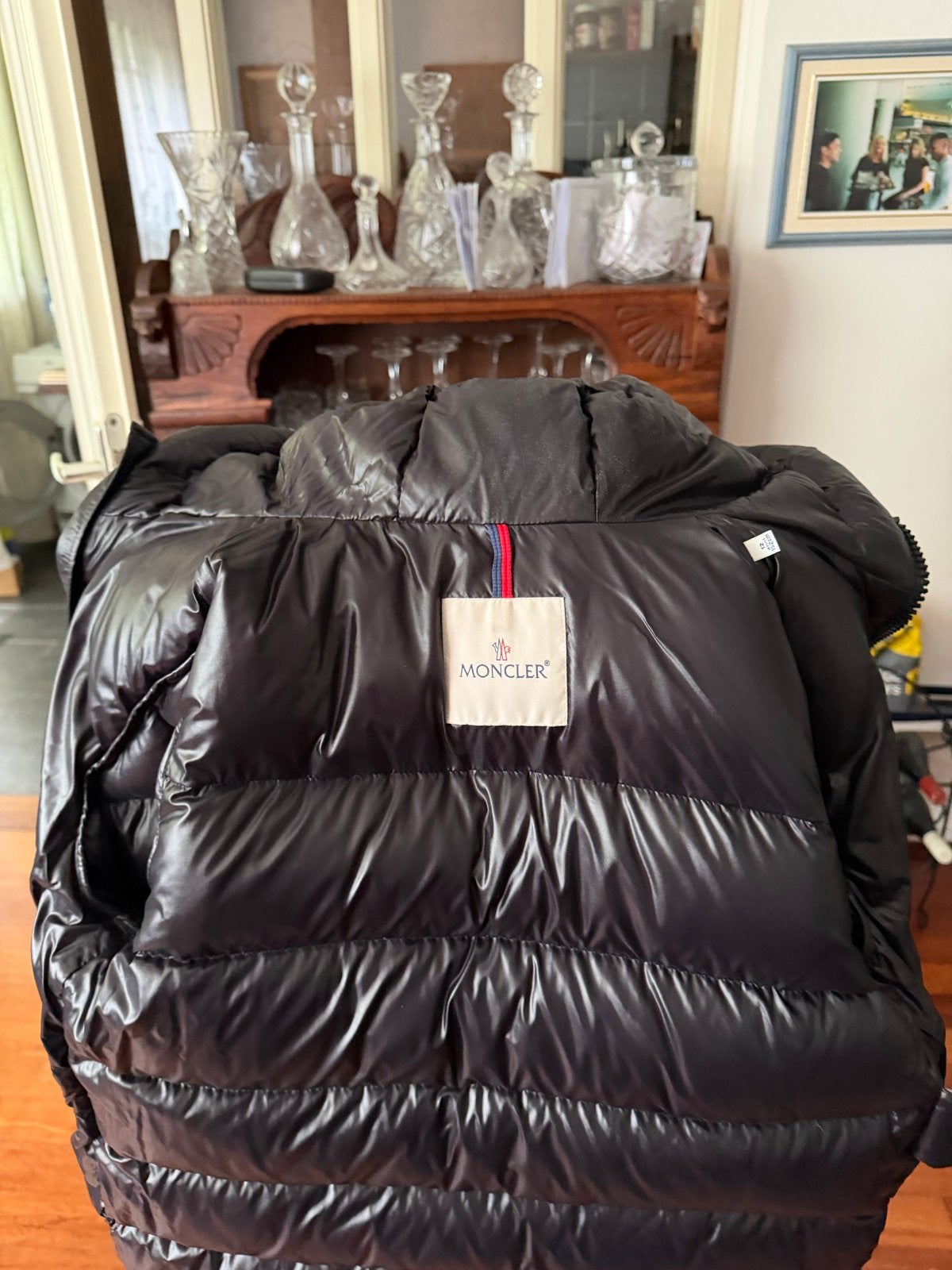 Moncler jas zwart maat 152 (12 jaar) zo goed als nieuw, Ophalen of Verzenden, Zo goed als nieuw, Jongen of Meisje