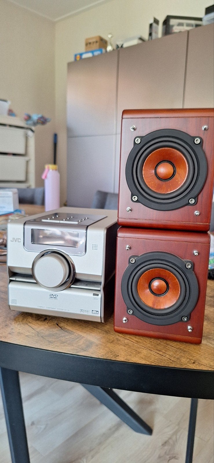 JVC Woodcone set EXD1 EX-D1, Ophalen, Gebruikt, Minder dan 60 watt, JVC