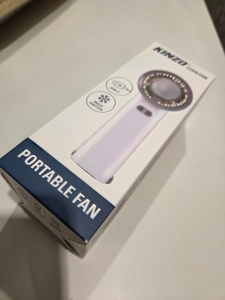 KINZO Cooling Draagbare Ventilator met Freeze Functie, Witgoed en Apparatuur, Ventilatoren, Ophalen of Verzenden, Nieuw, Overige