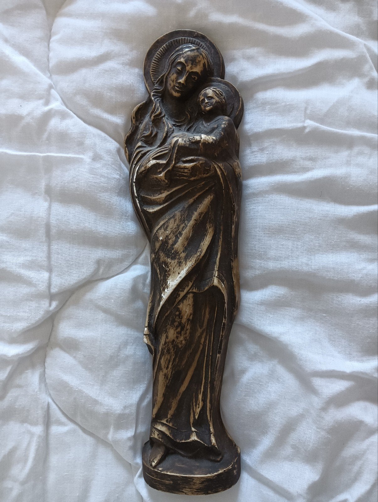 Mariabeeld met kindje, Antiek en Kunst, Ophalen