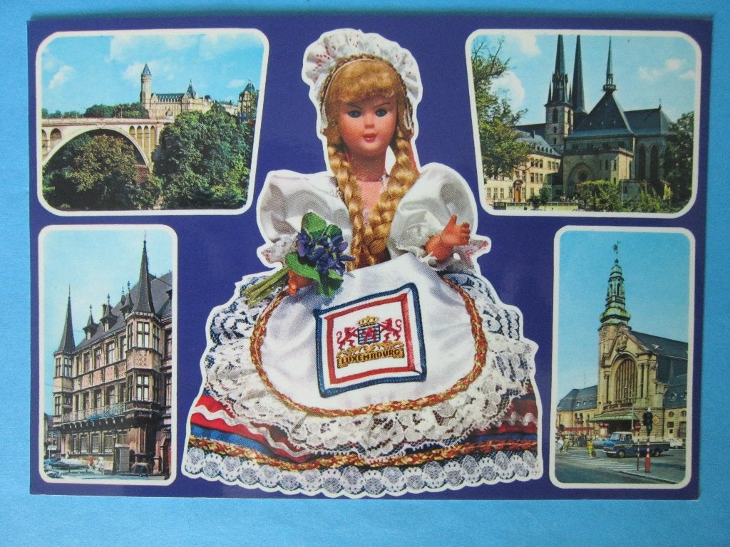 Ansichtkaart: Luxemburg, Groeten uit..., Ophalen of Verzenden, 1980 tot heden, Gelopen, België en Luxemburg