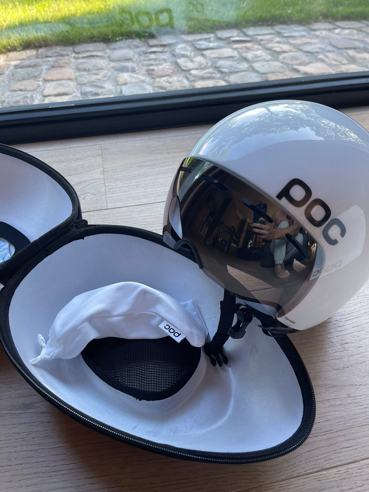 Poc cerebel tijdrit helm, Ophalen of Verzenden, Zo goed als nieuw, M, Heer of Dame