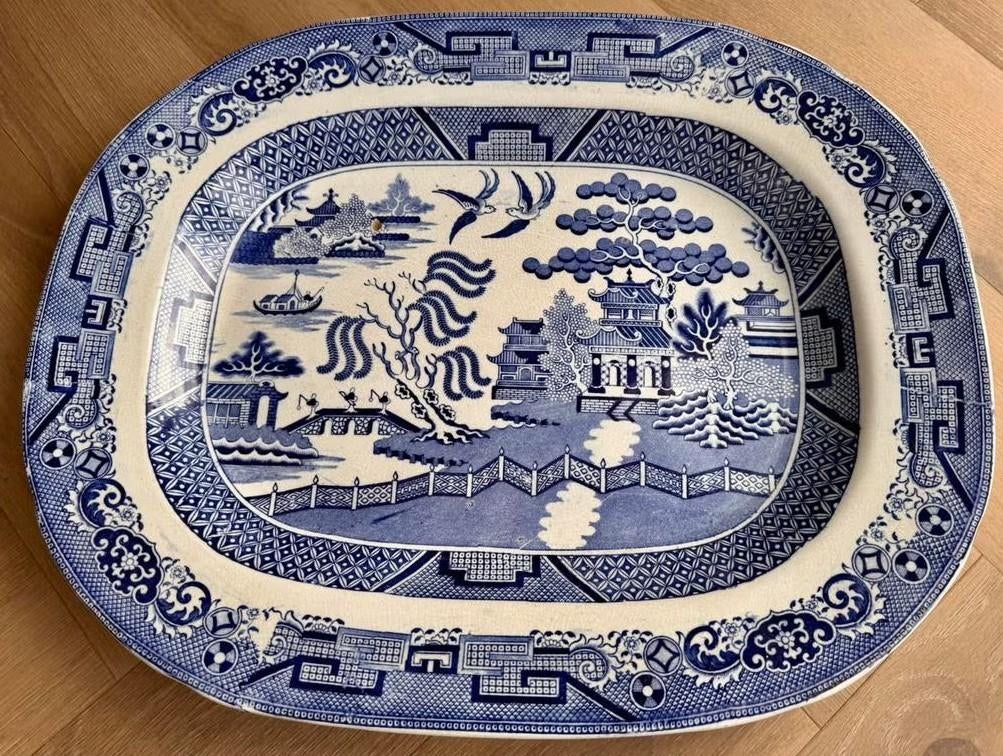 Staffordshire Blue Willow Ridgway, Ophalen of Verzenden