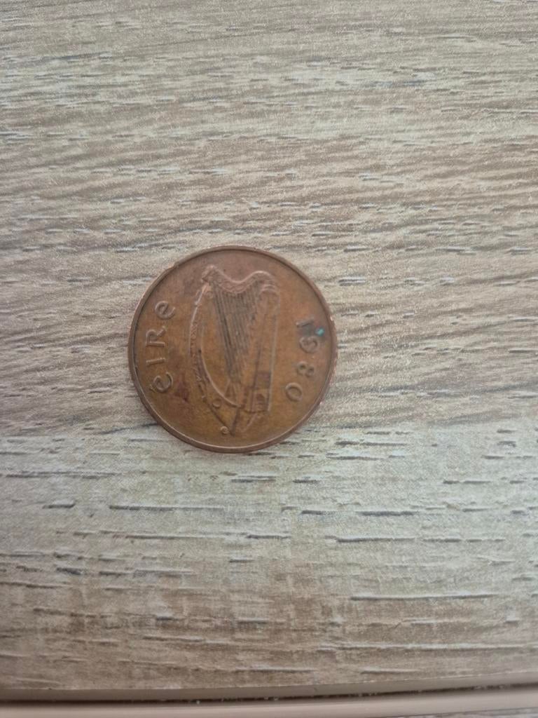 Ierse 2 Pence munt uit 1980 - Eire, Ophalen of Verzenden, Overige landen, Losse munt