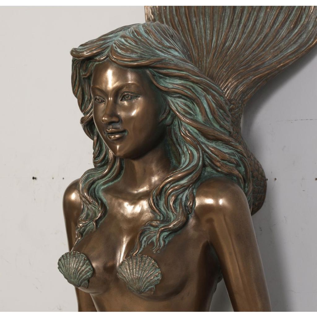Mermaid 87 cm - zeemeermin beeld, Verzamelen, Beelden en Beeldjes, Ophalen, Nieuw