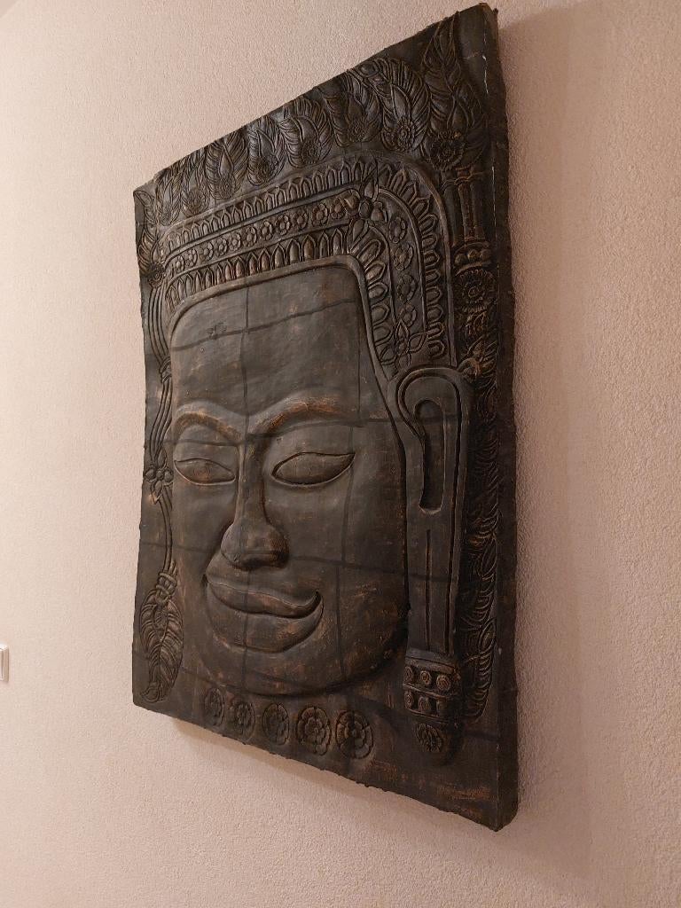 schilderij boeddha buddha, Ophalen, Zo goed als nieuw, Schilderij, 75 cm of meer