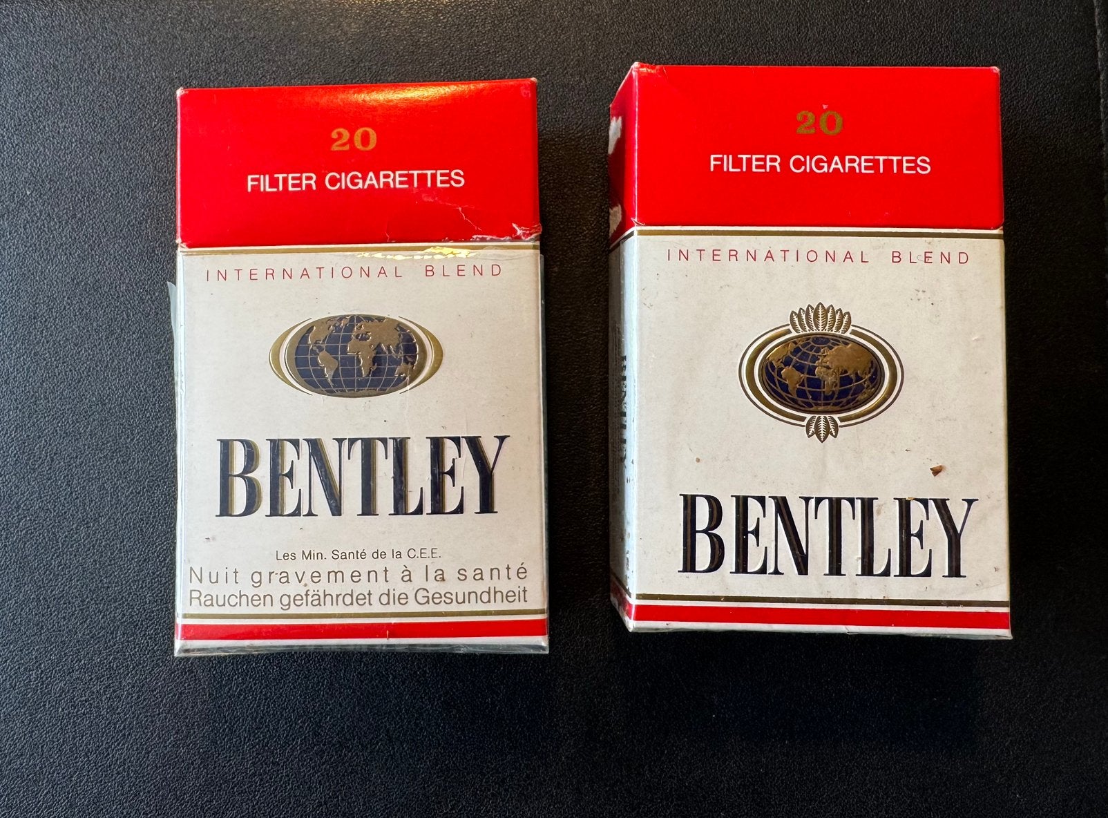 2 pakjes Bentley sigaretten leeg, Verzenden, Zo goed als nieuw, Tabaksdoos of Verpakking
