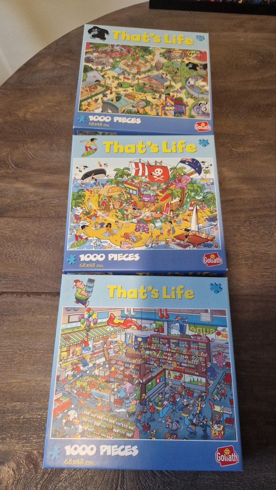 Puzzel 1000 stukjes That's Life, Hobby en Vrije tijd, Ophalen of Verzenden, 500 t/m 1500 stukjes, Gebruikt