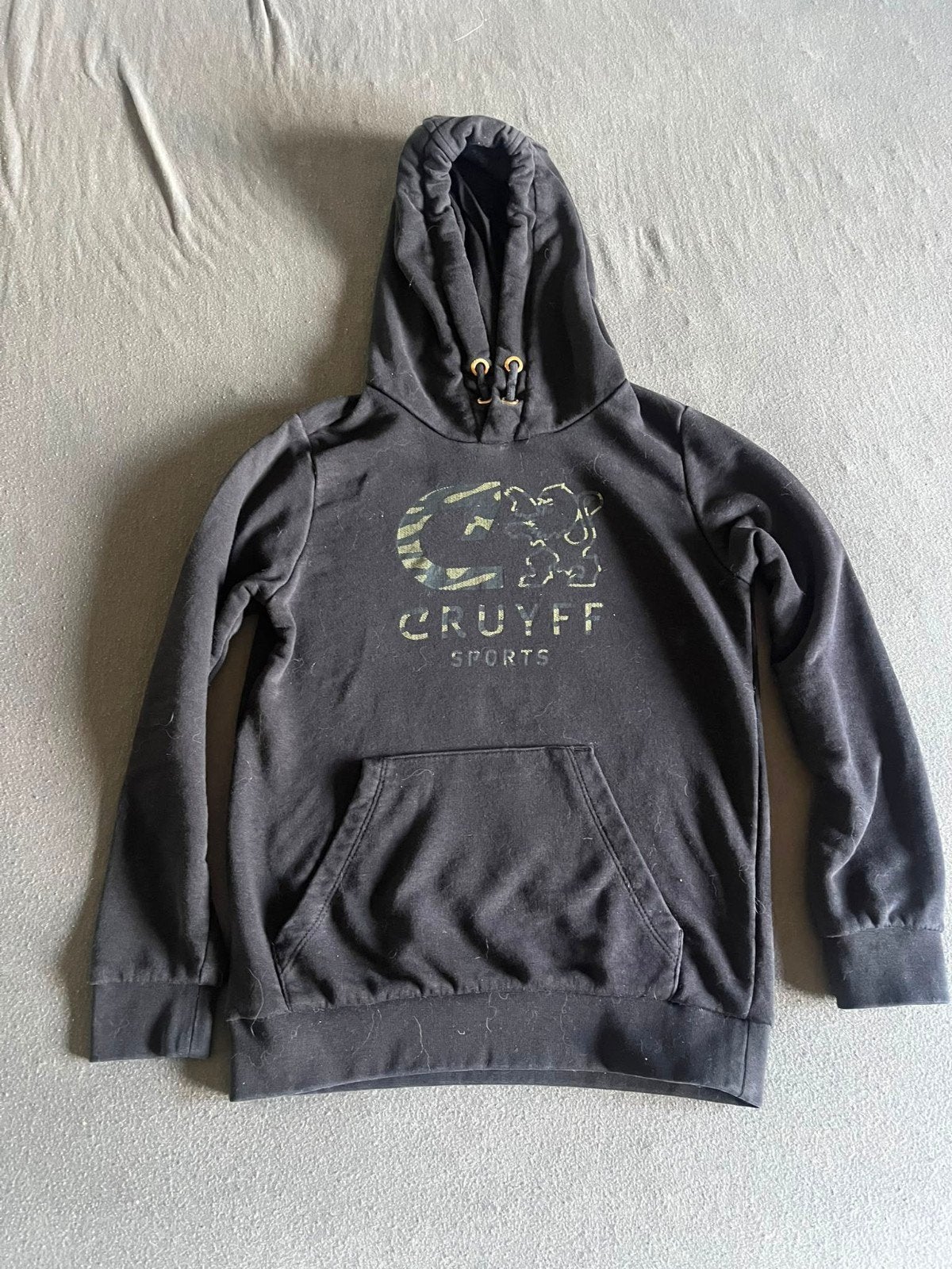 Cruijff trui maat 152 - Zwarte hoodie voor kinderen, Cruijff, Gebruikt, Jongen of Meisje, Trui of Vest