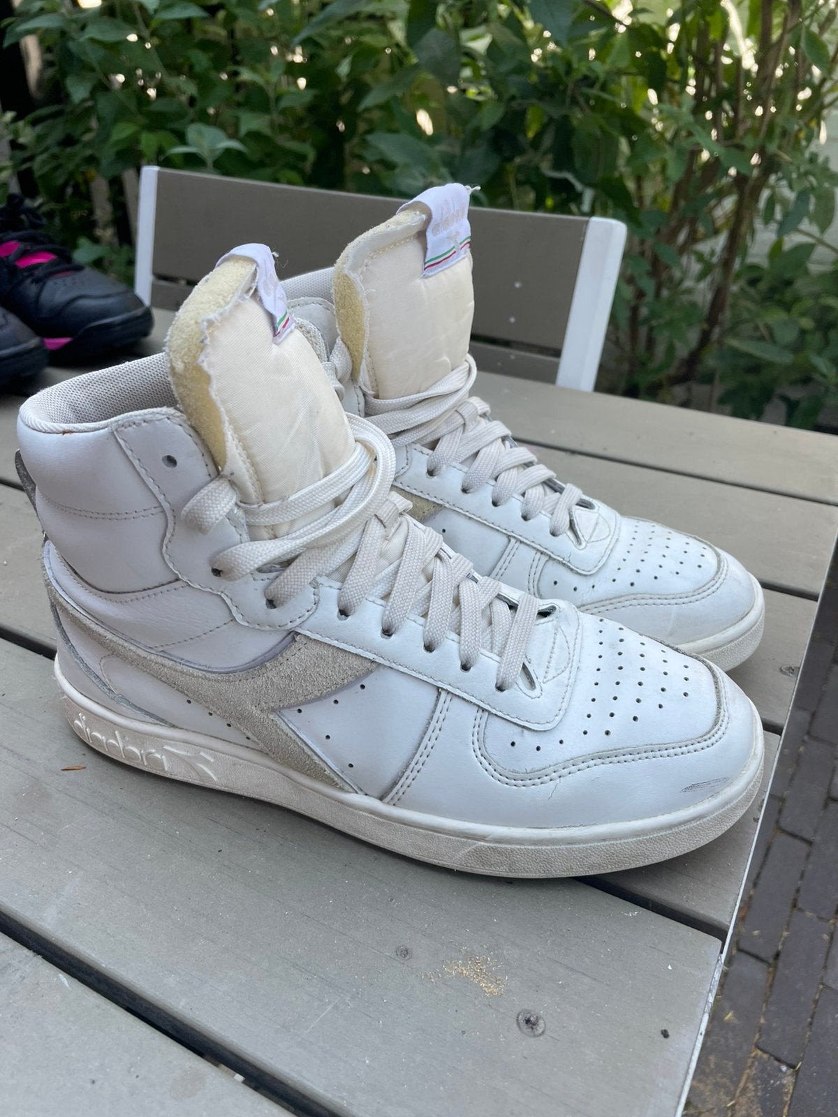 Zgan Diadora sneakers halfhoog wit 38,5, Wit, Ophalen of Verzenden, Sneakers of Gympen, Zo goed als nieuw