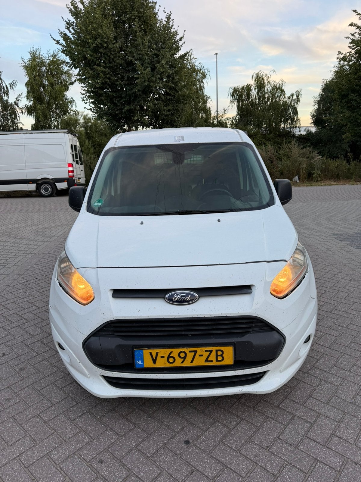 Ford Transit Connect 1.6 Tdci 70KW 2014 export, Auto's, Euro 5, Stof, Zwart, Wit