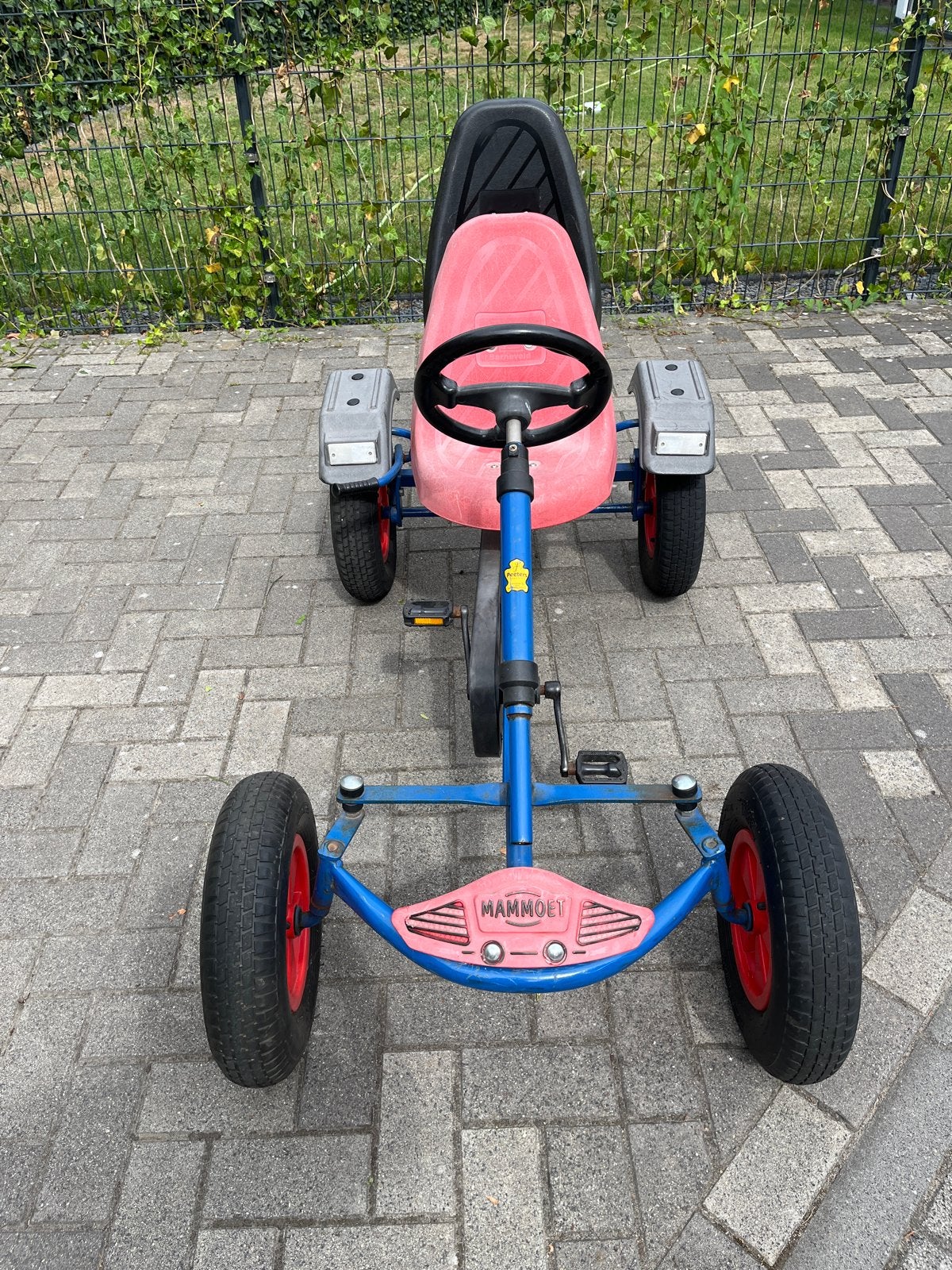 Mammoet skelter met duozit, Kinderen en Baby's, Speelgoed | Buiten | Skelters, Ophalen, Gebruikt, Mammoet, Duozit