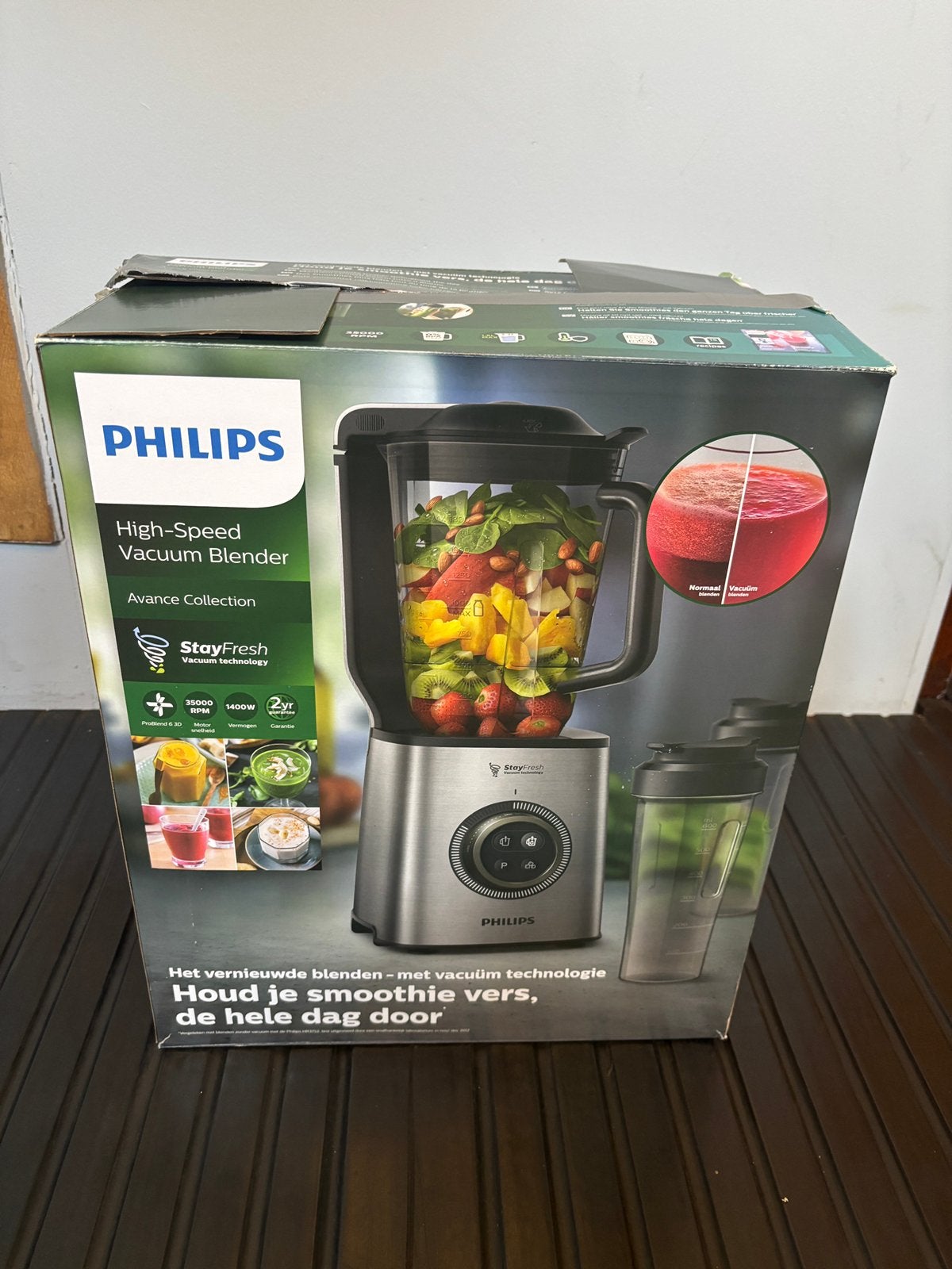 Philips High Speed Vacuum Blender HR3752 – Nieuw in doos, Ophalen, Nieuw, Blender
