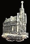 Gouda- Stadhuis speld zilverkleur, Verzenden, Nieuw, Stad of Land, Speldje of Pin