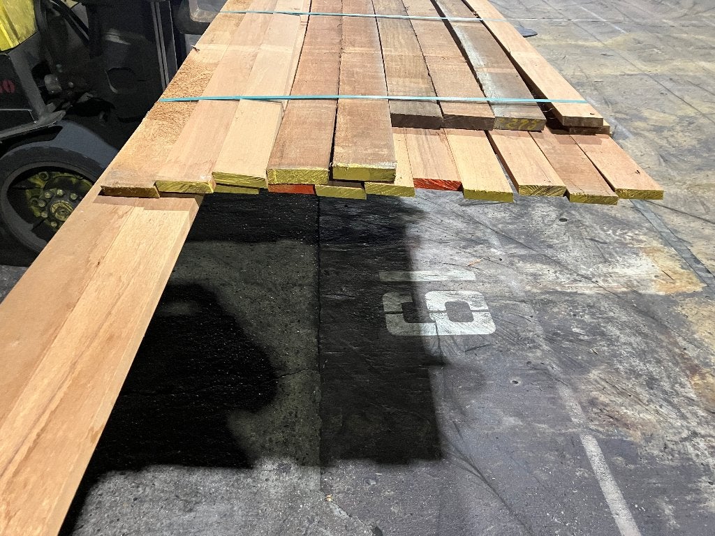 Planken-rhombus-schutting-Hardhout-Louro Gamela-20x92mm, Ophalen, Planken, Nieuw, Hardhout