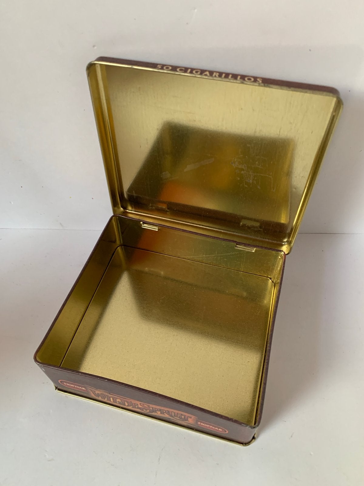 Vintage Hofnar Wilde Spriet sigarenblikje, Verzamelen, Ophalen of Verzenden, Zo goed als nieuw, Tabaksdoos of Verpakking