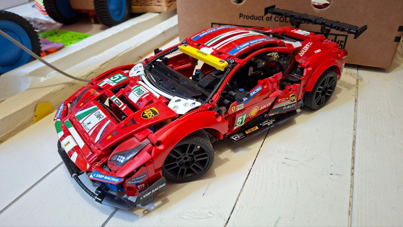 Lego Technic Ferrari 488 GTE AF Corse #51, Lego, Ophalen of Verzenden, Zo goed als nieuw, Technic