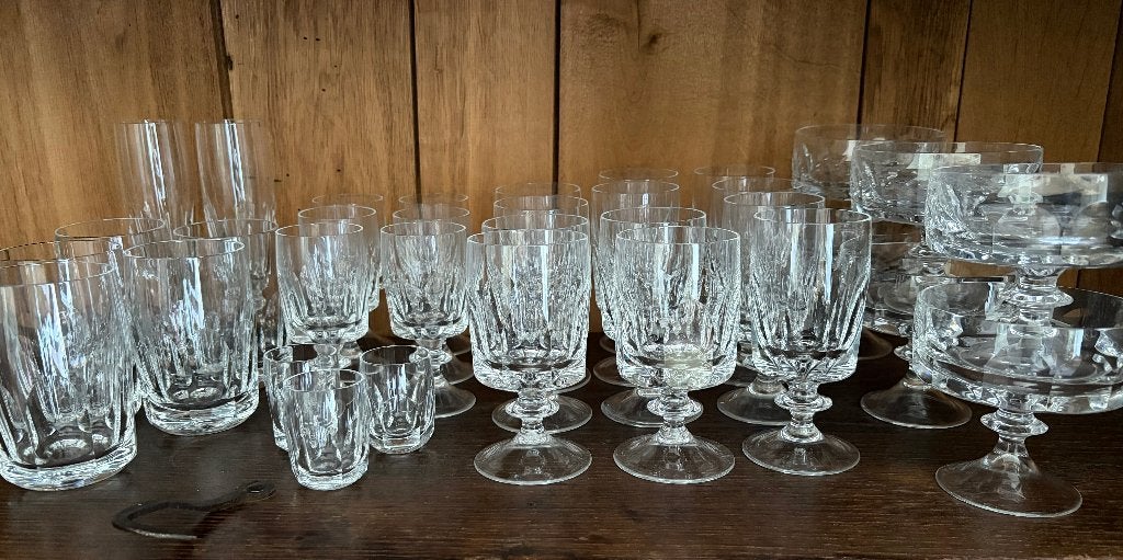 Vintage WMF kristallen glasservies, Ophalen, Glas of Glazen, Effen, Glas