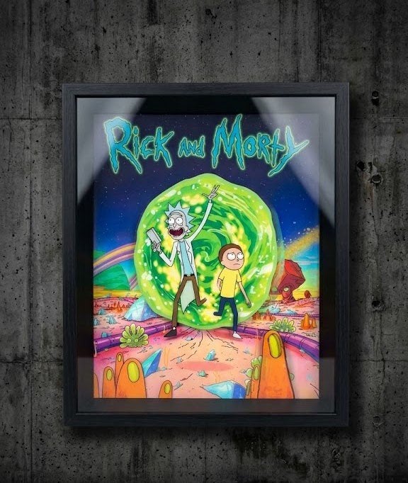 Partij 3D-wanddecoratie met Rick and Morty afbeelding, NHP International, Nieuw, Ophalen of Verzenden, Info@nhp-international.com