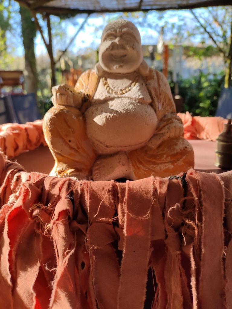 Chinese boeddha voor buiten, Tuin en Terras, Tuinbeelden, Ophalen of Verzenden, Nieuw