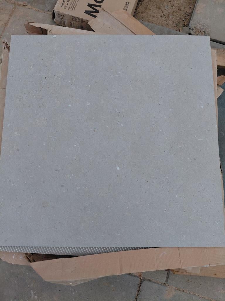 Grijze Vloertegels - Keramiek - Nieuw., Ophalen, 60 cm of meer, Nieuw, Minder dan 5 m²