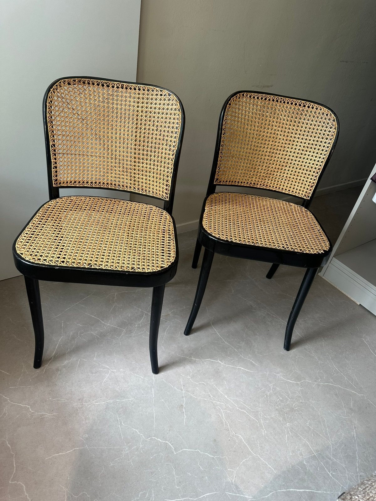 Thonet Ligna stoelen, Ophalen, Zo goed als nieuw, Zwart, Twee