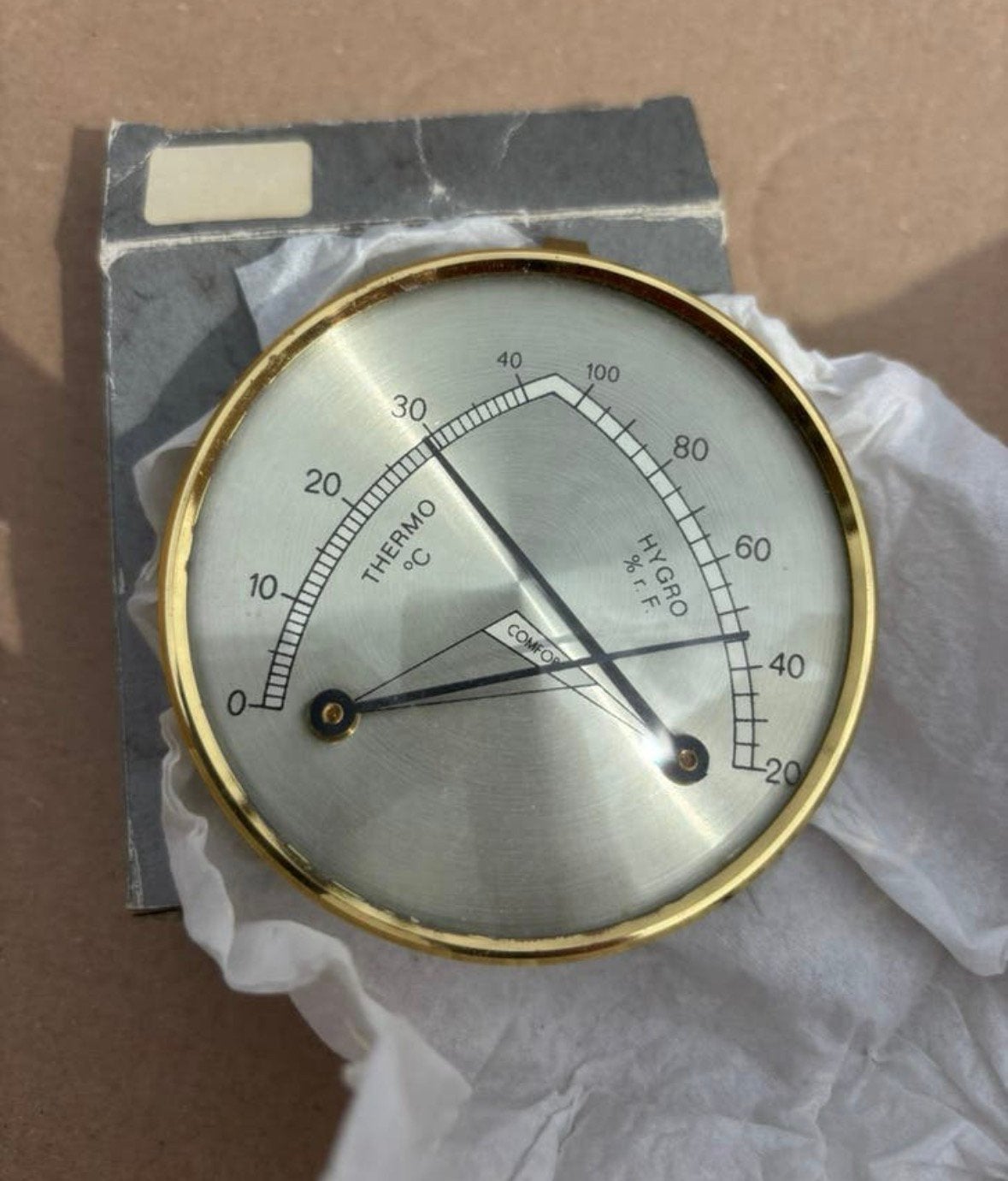 Hygrometer en temperatuur meter in 1, Ophalen of Verzenden, Gebruikt, Weerstation