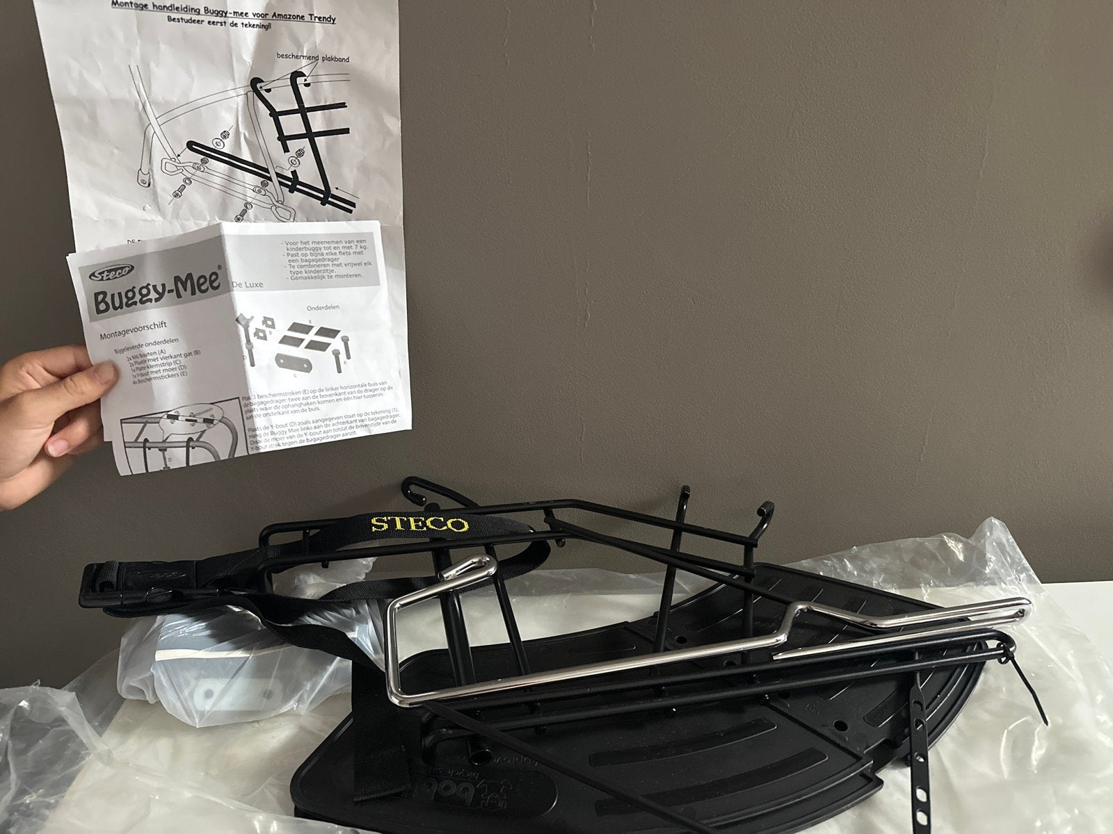Steco Buggy-Mee De Luxe - Buggydrager voor fiets, Ophalen, Nieuw, Overige typen, Minder dan 20 kg