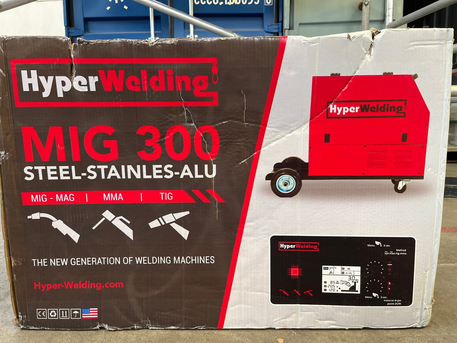 Hyper Welding MIG 300 Lasapparaat - Staal, RVS, Aluminium, Ophalen of Verzenden, Nieuw, 250 ampère of meer, Overige typen