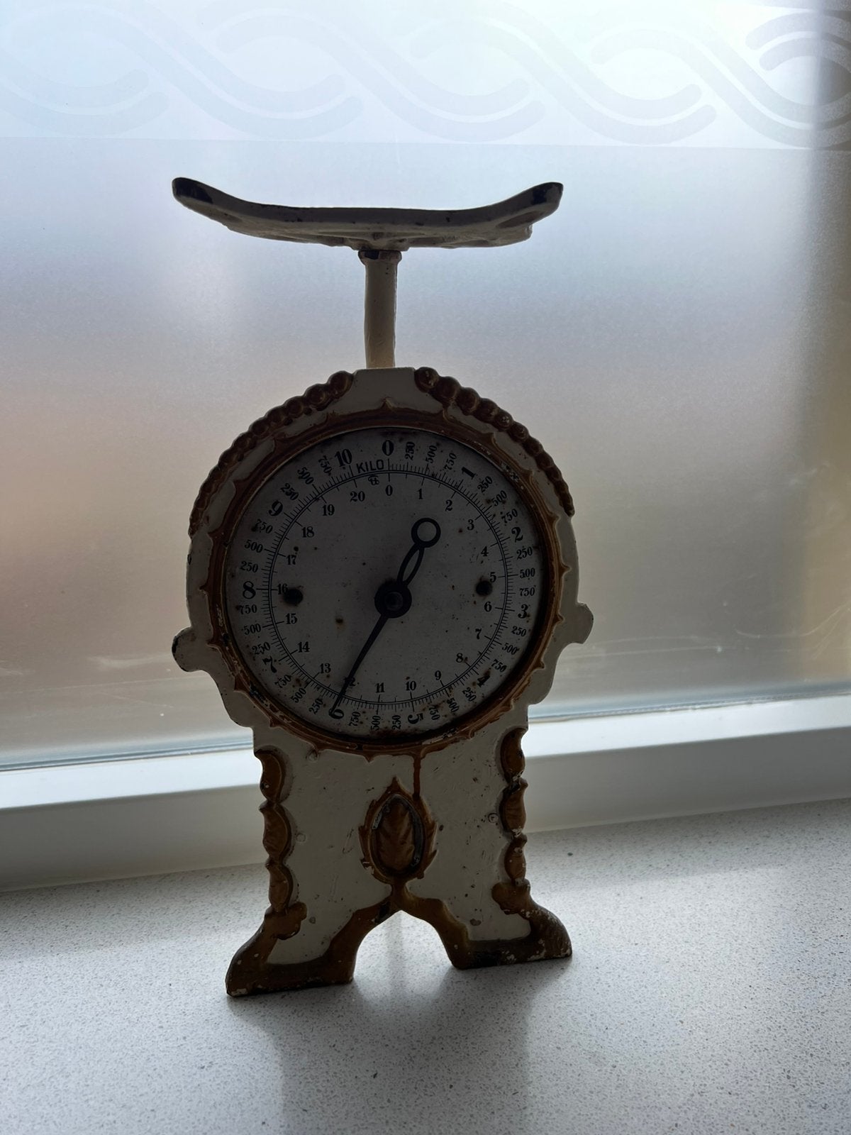 Vintage/retro weegschaal antiek, Ophalen of Verzenden
