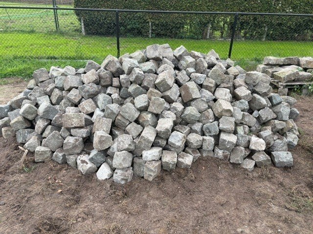 Kasseien Zweedse graniet + Porfier, Ophalen, Graniet