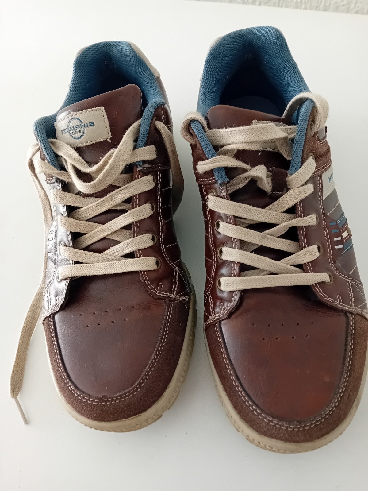 heren menphis leren schoenen, Ophalen, Bruin