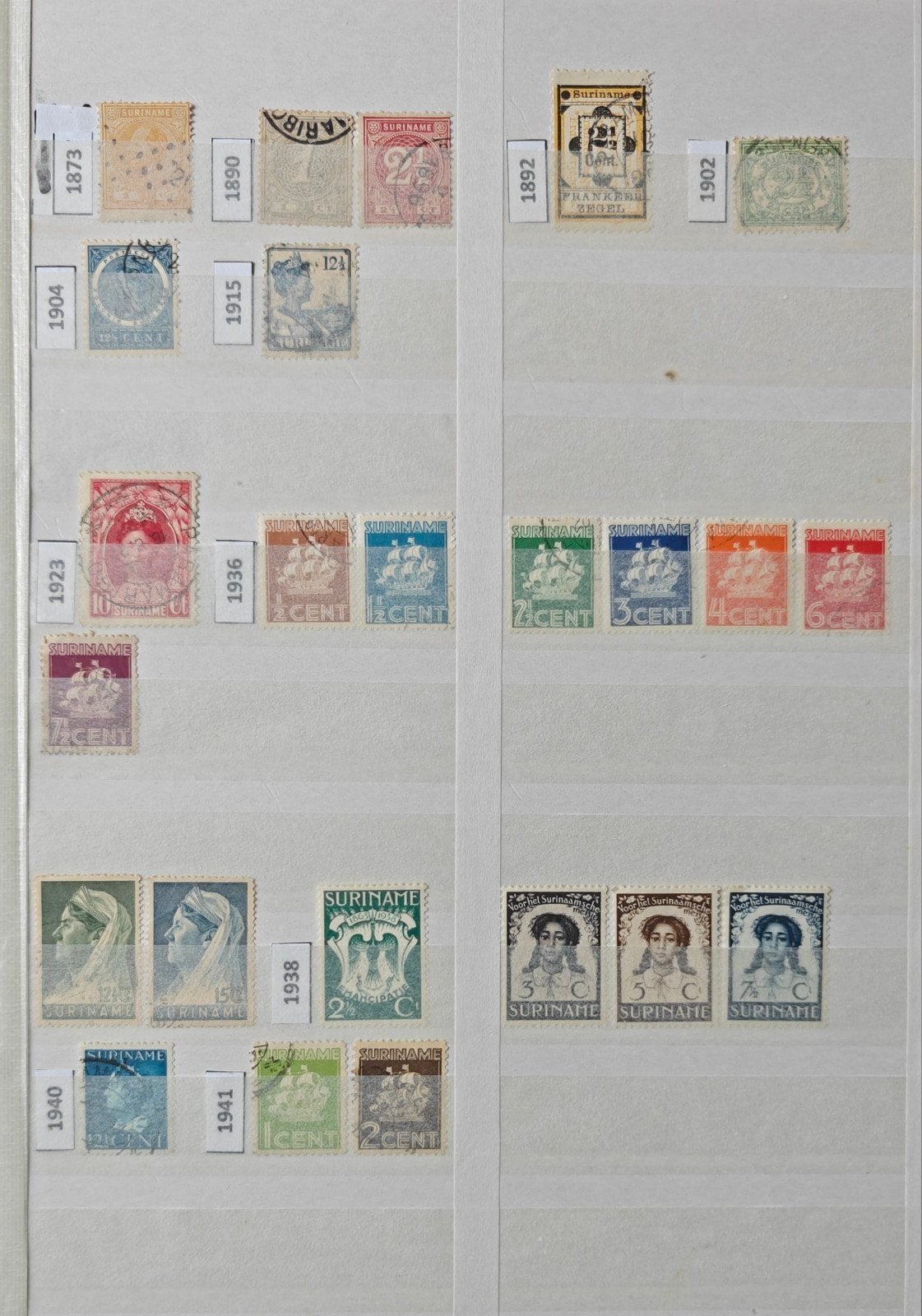 Grote collectie postzegels Suriname, diverse jaren, Ophalen of Verzenden