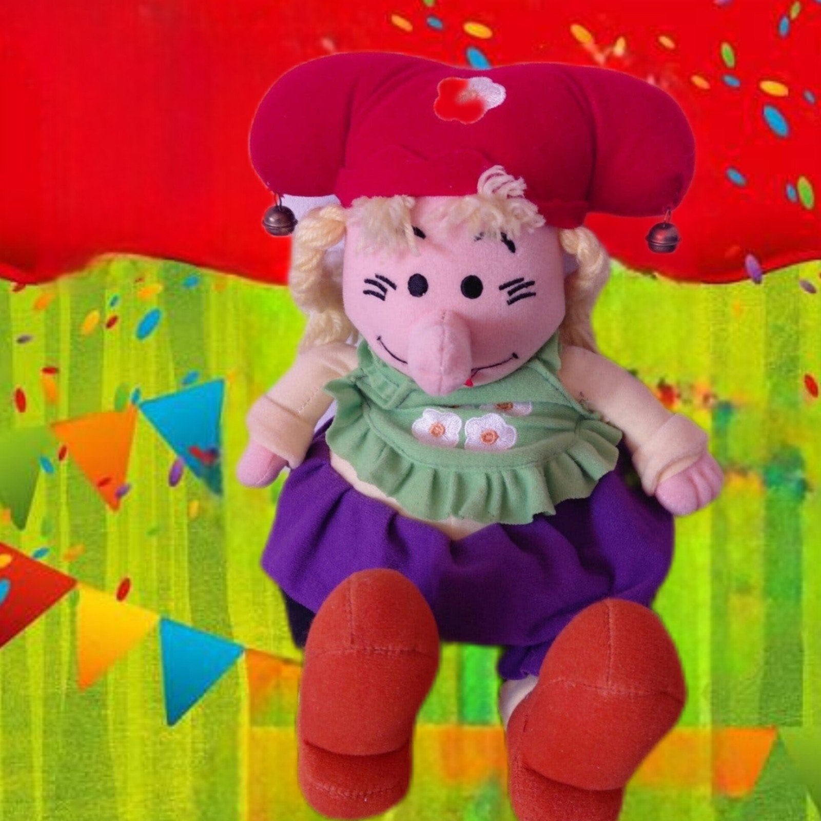 Kabouter Plop knuffel van Kwebbel., Gebruikt, Overige karakters, Overige typen, Ophalen of Verzenden