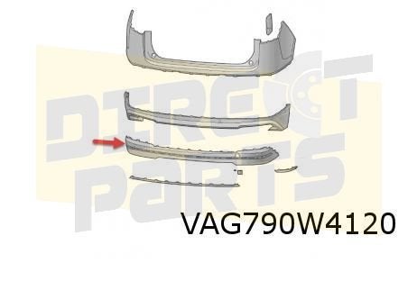 Skoda Enyaq IV (1/21-) Diffusor achterbumper (GRU) Origineel, -, Verzenden, -, Nieuw