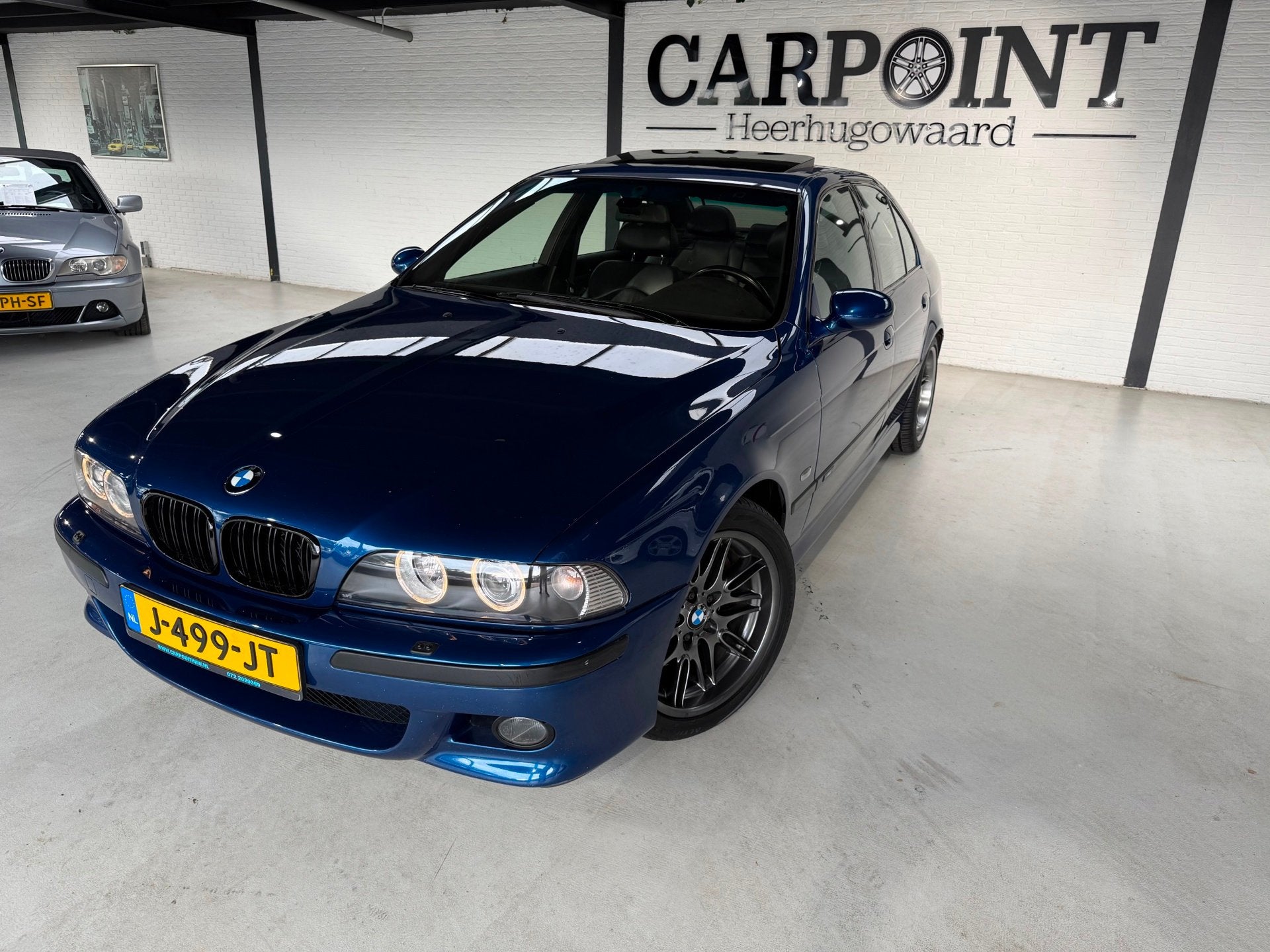 BMW 5-serie M5 1999 Carpass 94000KM Schuifdak Sportuitlaat 4, Euro 2, Achterwielaandrijving, Xenon verlichting, Blauw
