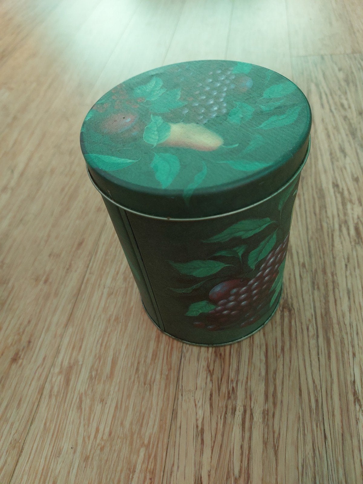 Vintage Groene Voorraadbus met Fruitdecoratie, Ophalen