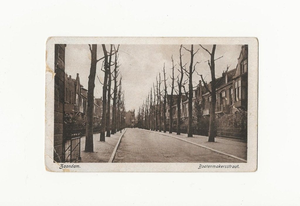 Zaandam - Bootenmakersstraat (poststempel 1926), Verzamelen, Ophalen, 1920 tot 1940, Gelopen, Noord-Holland