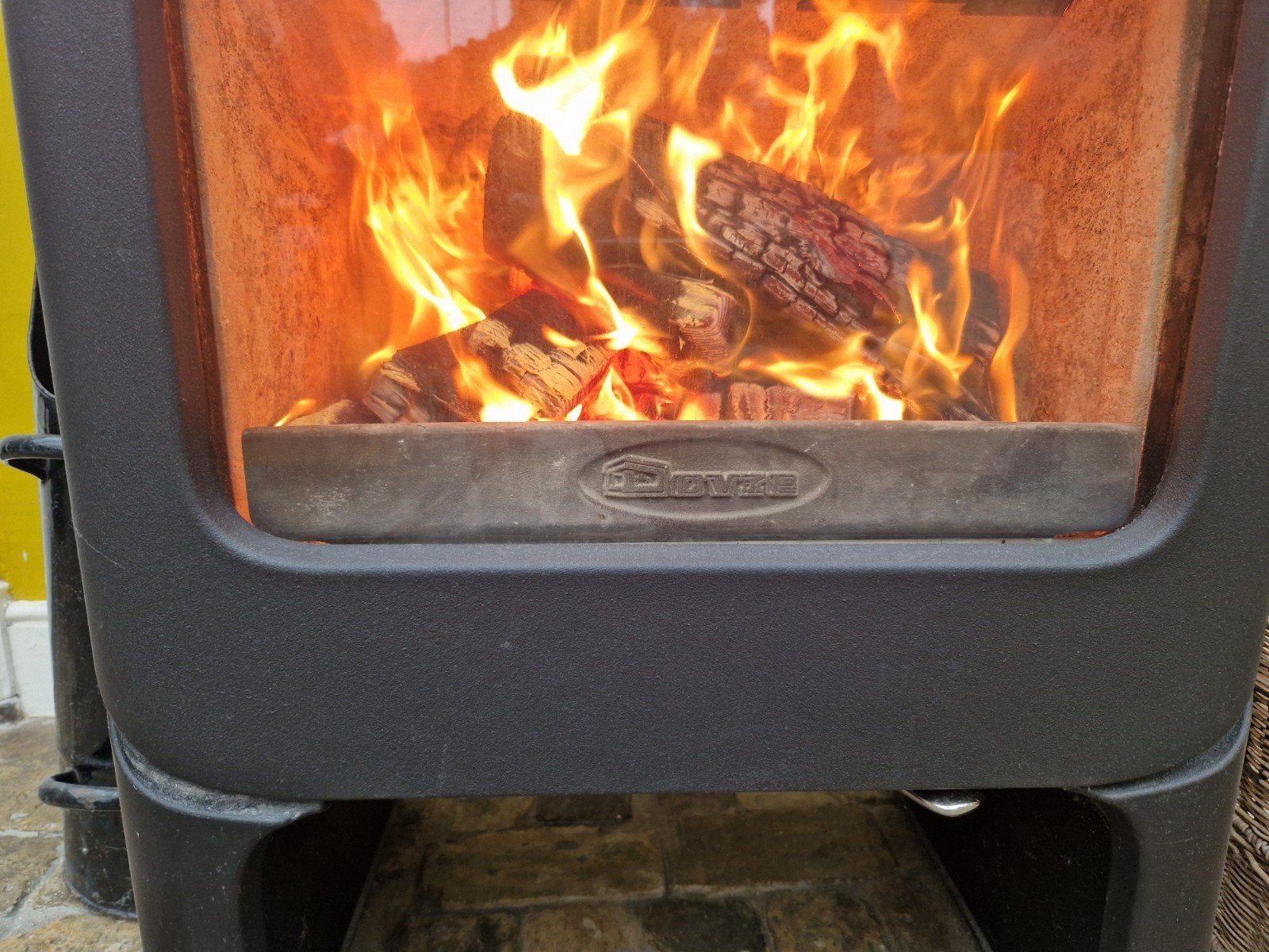 Dovre Houtkachel - Zwart, Boven/Achteruitgang, Ophalen, Gebruikt, Houtkachel, Vrijstaand
