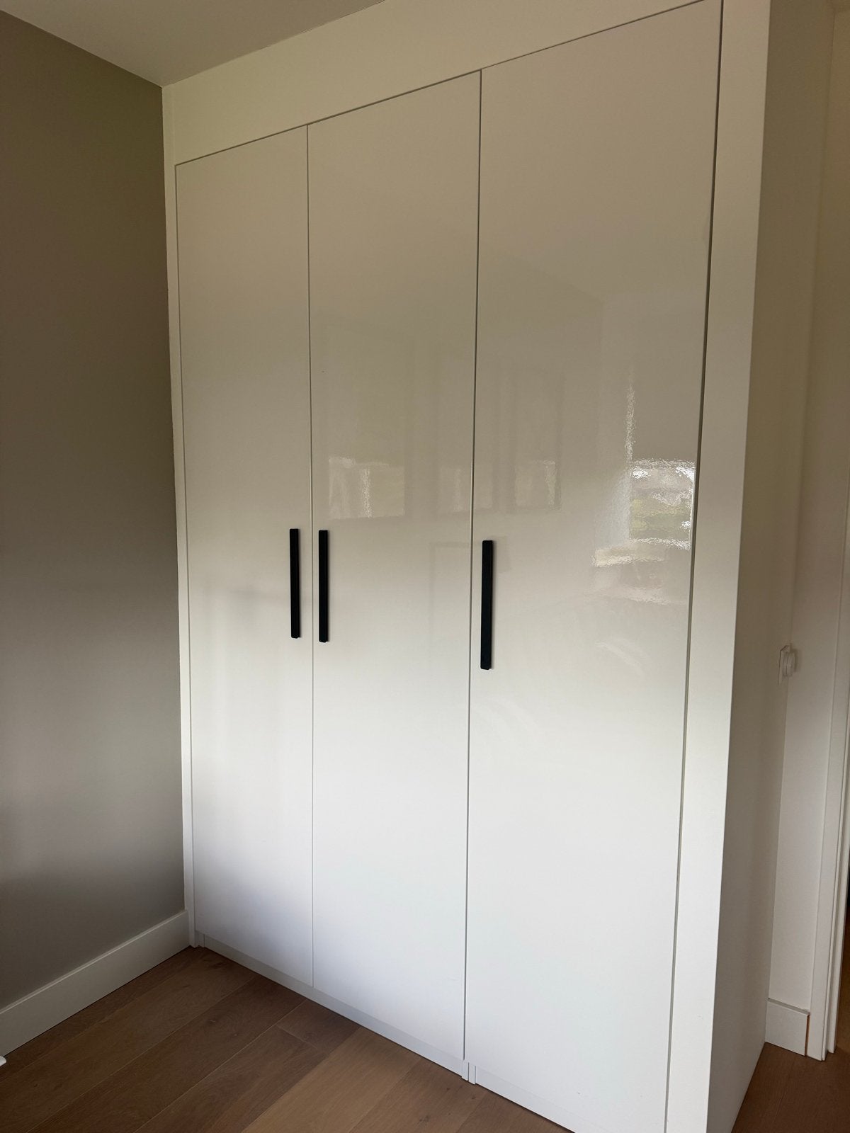 IKEA Pax Fardal kastdeuren hoogglans wit, Ophalen, Kunststof, 100 tot 150 cm, 200 cm of meer