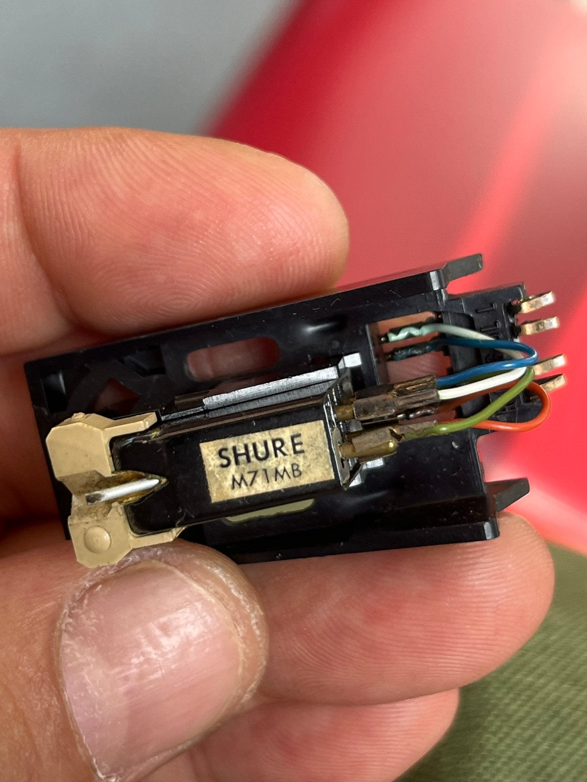 Shure M71MB Platenspeler Element met Naald, Ophalen of Verzenden, Gebruikt, Platenspeler-onderdeel, Overige merken