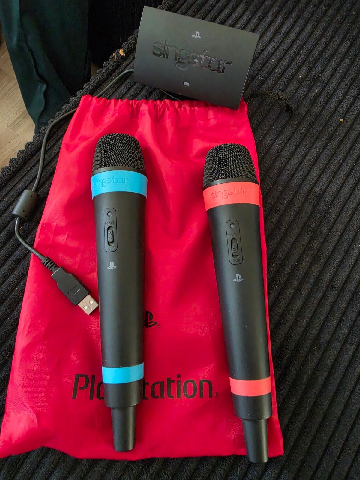 Singstar Microfoons met USB-adapter voor PlayStation, Ophalen, Gebruikt, Microfoon, PlayStation 3