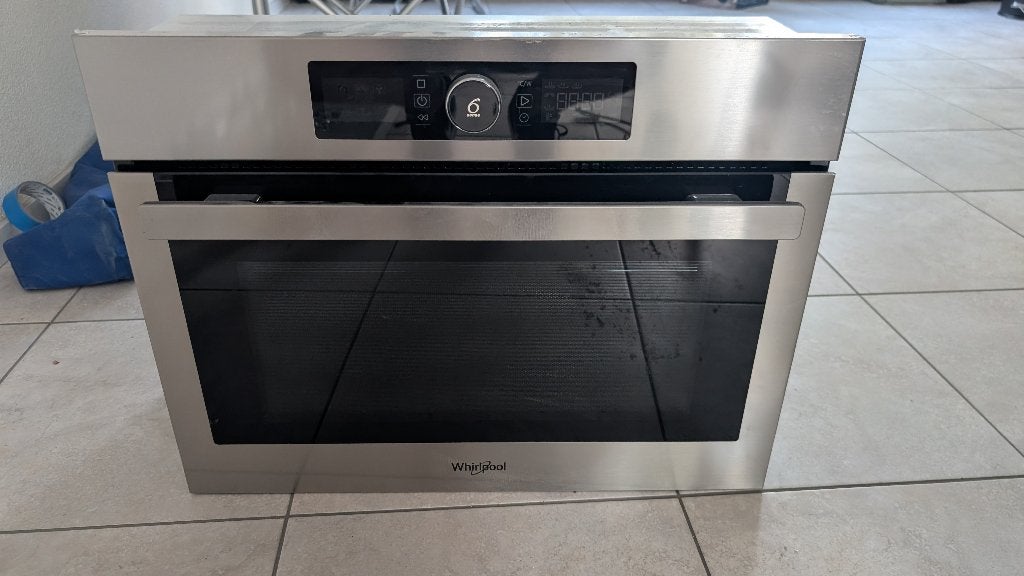 Whirlpool 6th sense Combioven, Ophalen, Combimagnetron, Crisp, Zo goed als nieuw