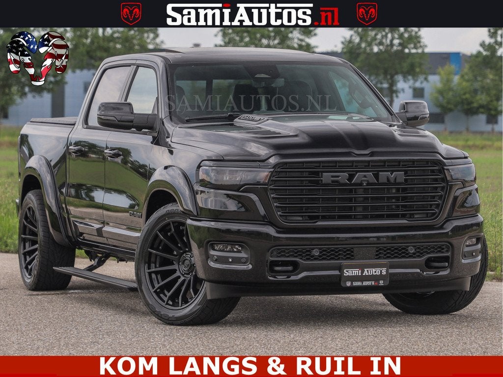 Dodge Ram 1500 Night Premium | Full Option | De Meest Luxe P, Automaat, Met garantie (alle), Zwart, Leder