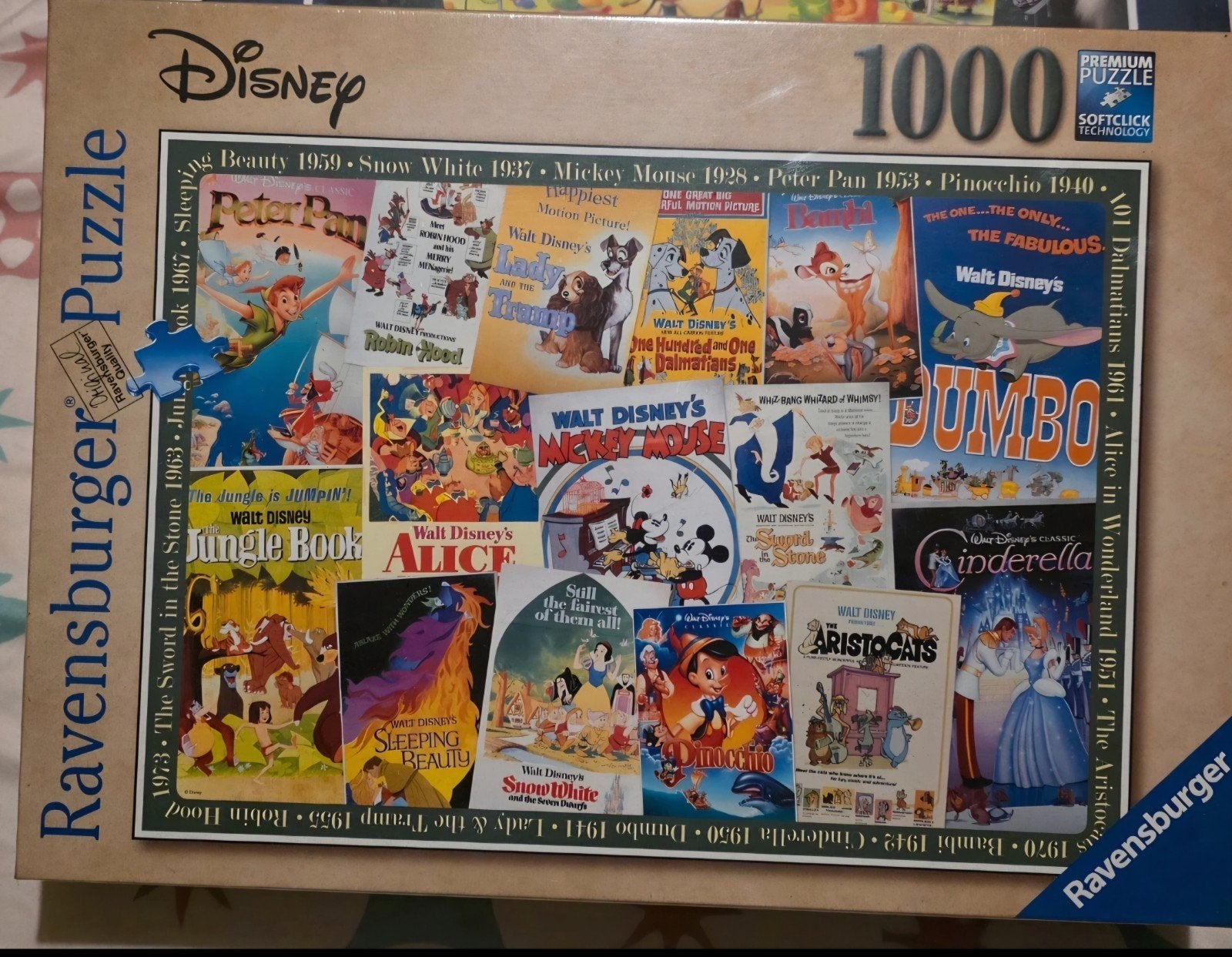 Ravensburger Disney puzzel 1000 stukjes - Geseald, Ophalen of Verzenden, Meer dan 50 stukjes, Nieuw, 6 jaar of ouder